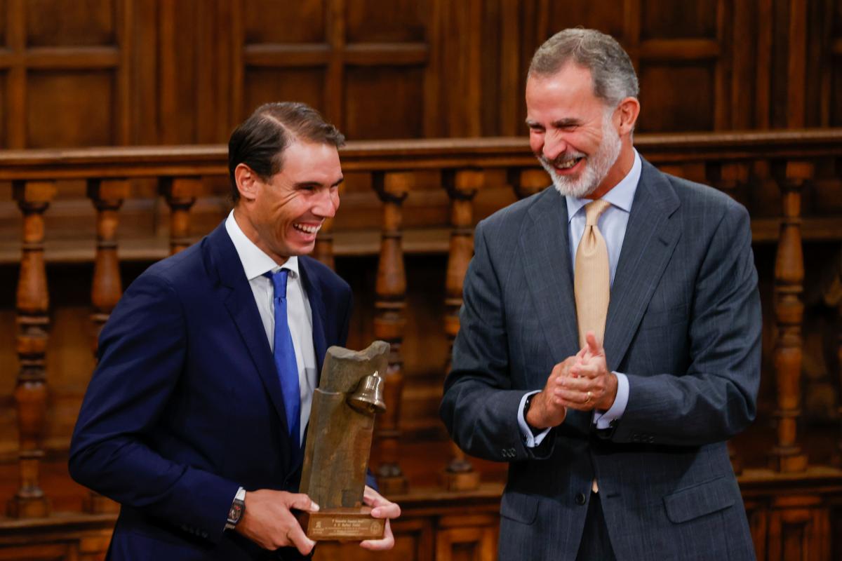 Foto de archivo de Rafael Nadal y Felipe VI.