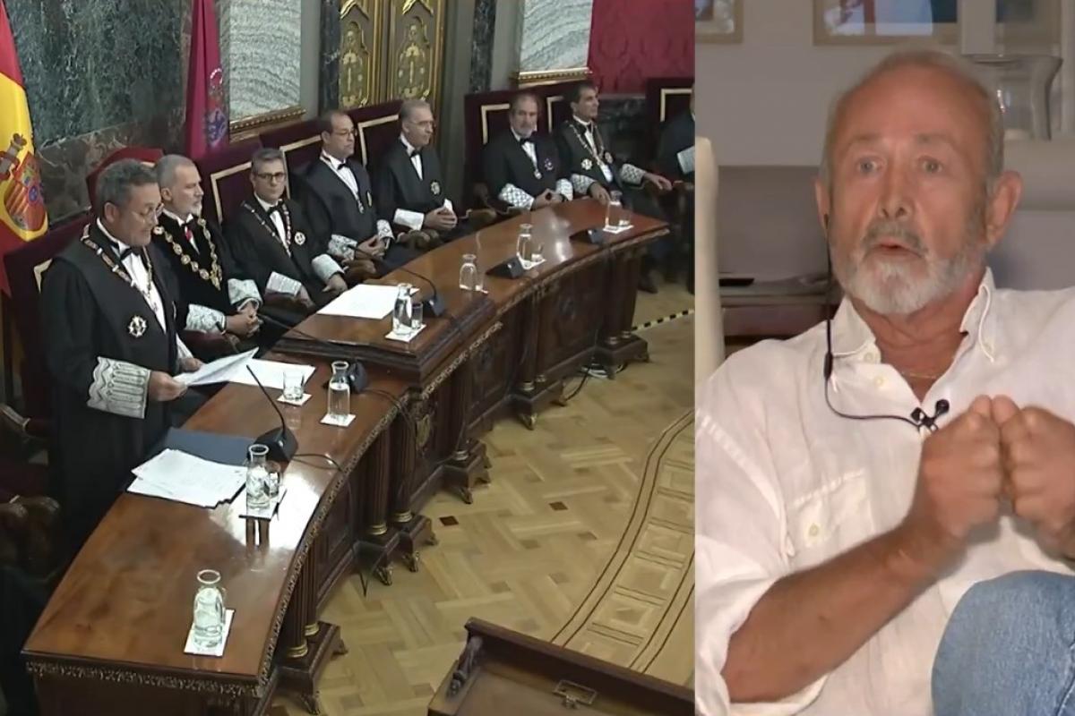 El juez Castro, dando su opinión en el programa 'Malas Lenguas'.