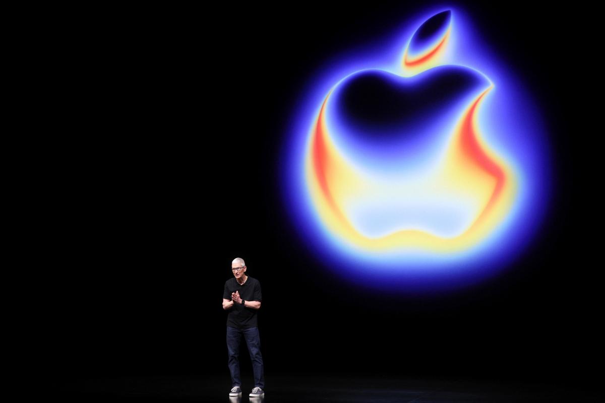 Tim Cook en el Apple event de este martes.