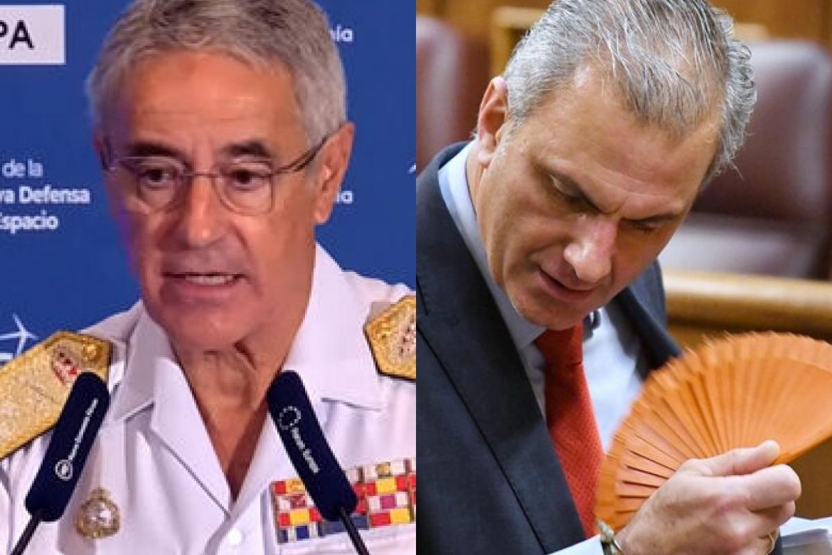 A Vox no le ha gustado la respuesta del jefe de la Armada española a Ortega  Smith a cuenta de los cayucos