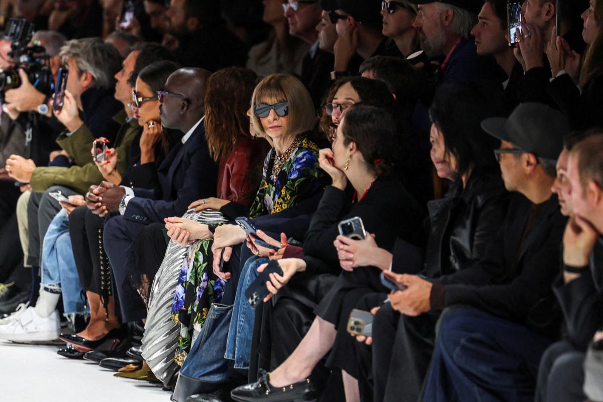 Anna Wintour este sábado en el desfile de Dolce & Gabbana, en Milán.