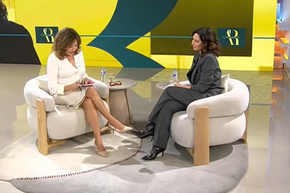 La presidenta de la Comunidad de Madrid, Isabel Díaz Ayuso, es entrevistada en 'El programa de Ana Rosa'.