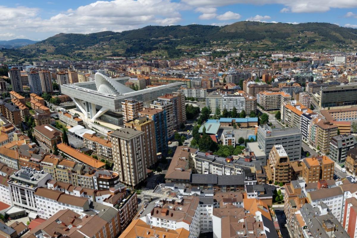 Vista panorámica de Oviedo.