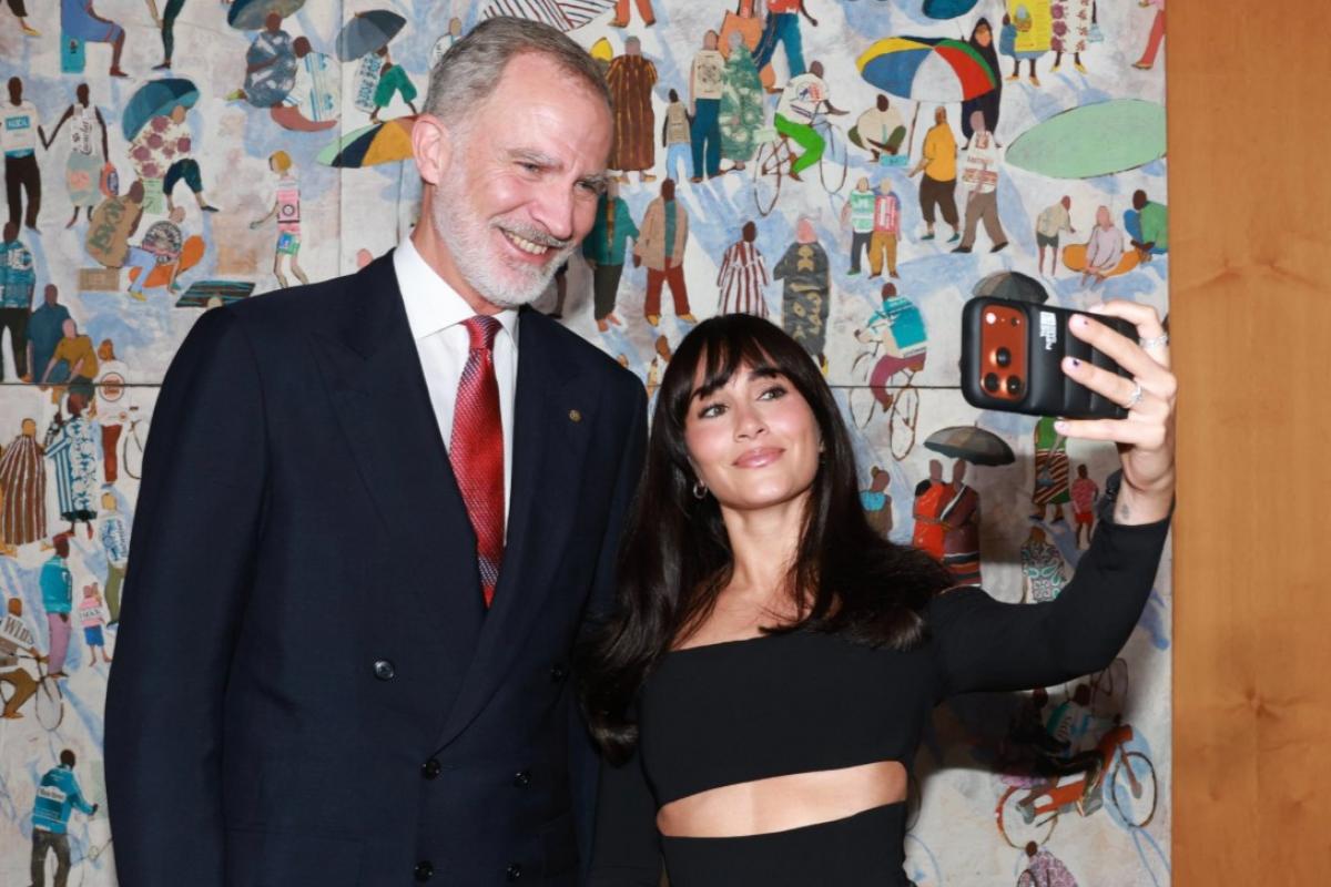 La imagen de Felipe VI y Aitana