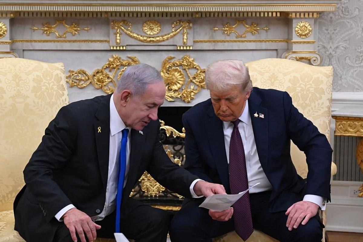 Trump y Netanyahu en la Casa Blanca el 29 de septiembre de 2025.