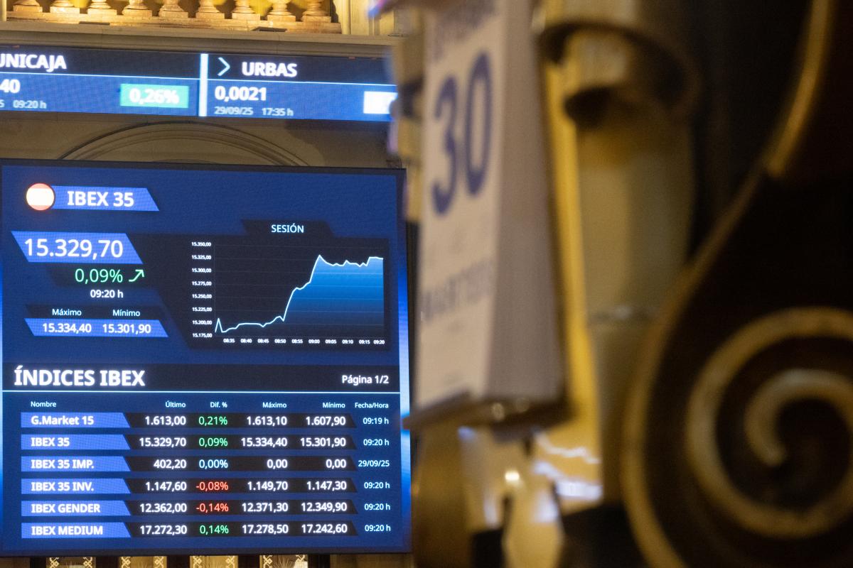 Cierre del IBEX 35 del pasado 30 de septiembre.
