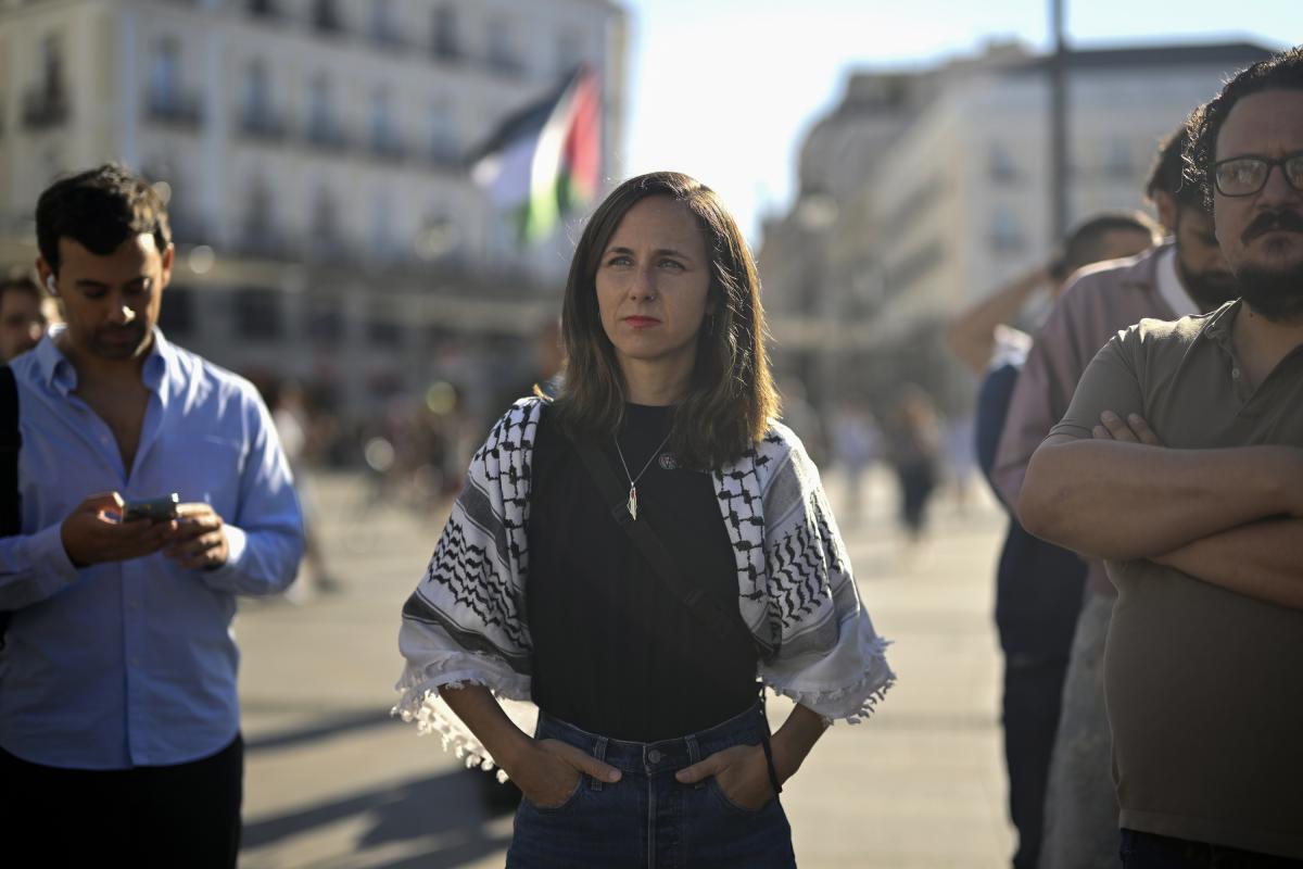 La secretaria general de Podemos, Ione Belarra.