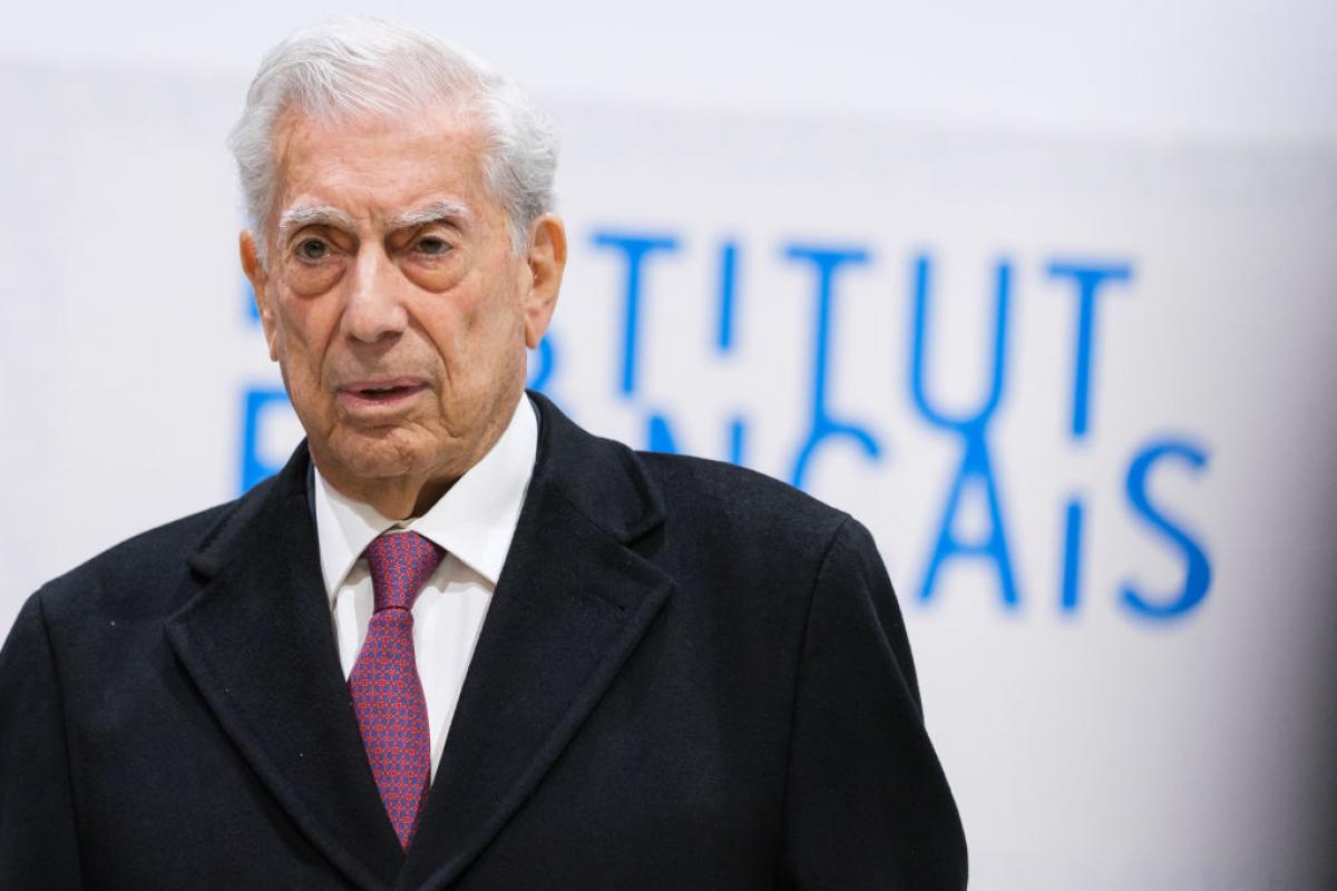 El escritor Mario Vargas Llosa, en un acto del Institut Français de París.