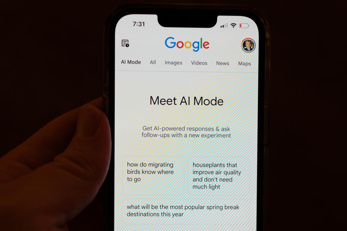 La versión en inglés del 'Modo IA' de Google que llega a España.