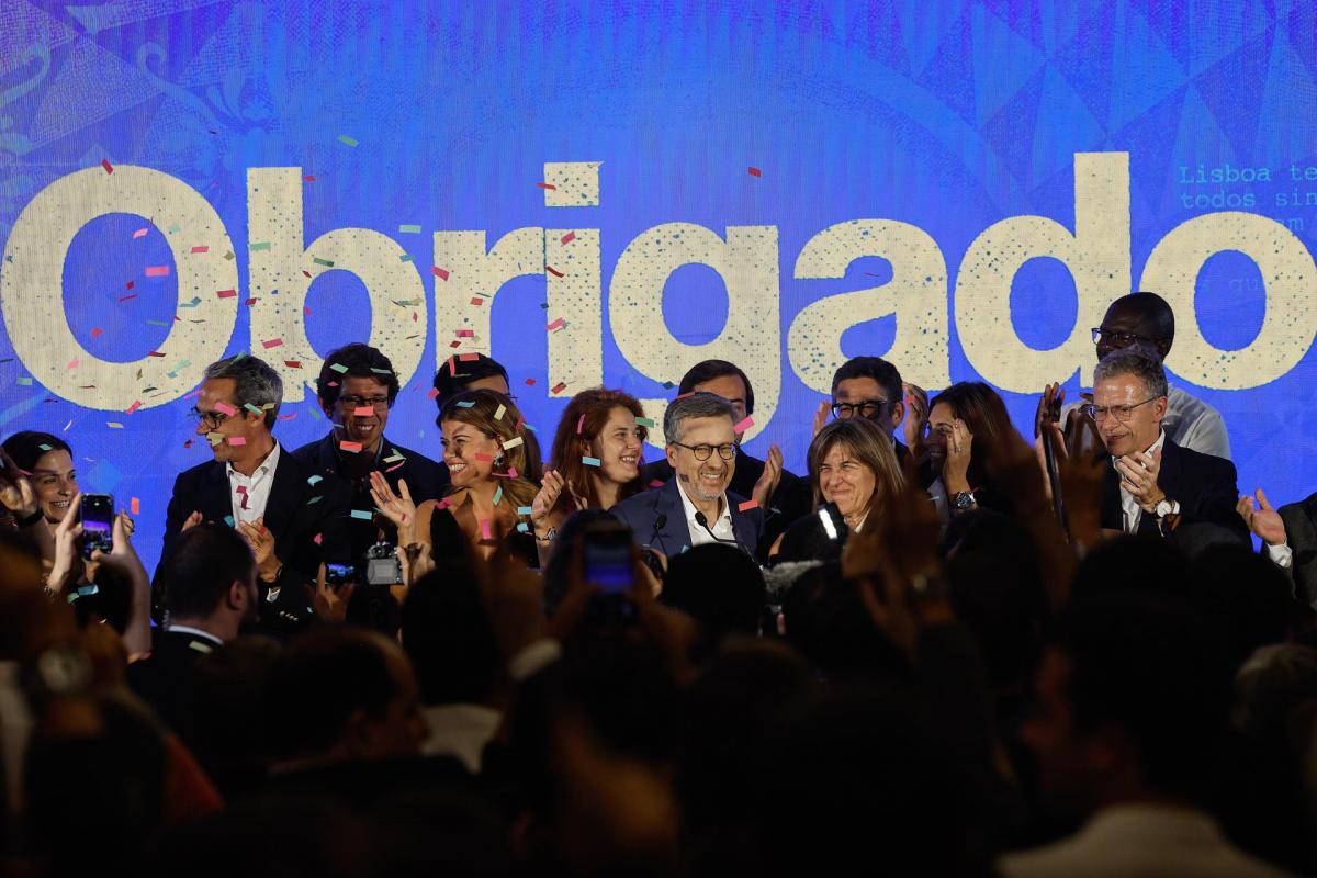 El candidato del PSD a la alcalde de Lisboa, Carlos Moedas