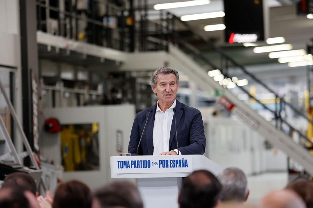 Feijoo, en Soria el 18 de octubre de 2025.