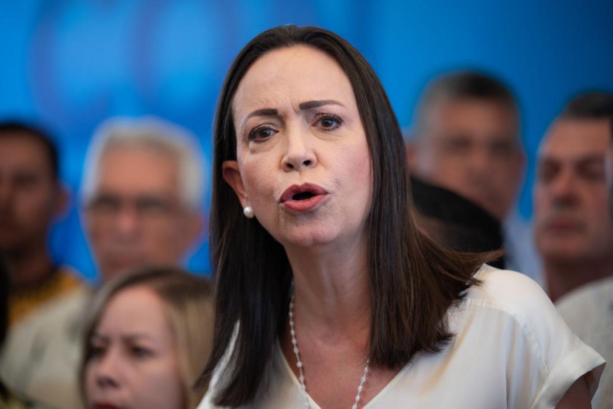 María Corina Machado, en una intervención