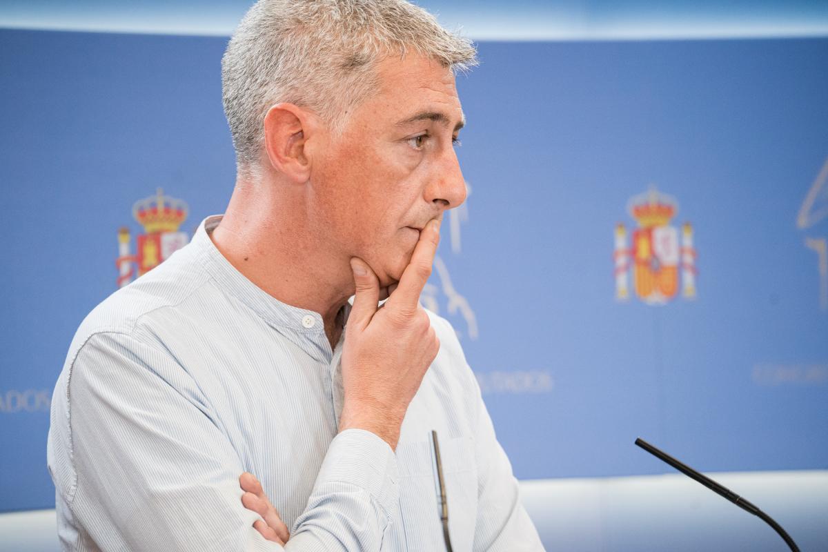 El diputado Oskar Matute (EH Bildu), en una imagen de archivo.