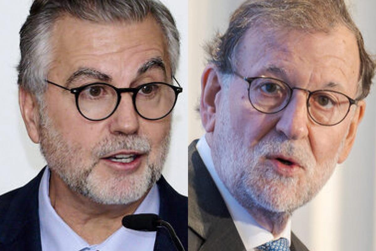 El periodista y director de 'Más de Uno', Carlos Alsina, y el expresidente del Gobierno Mariano Rajoy; en sendas imágenes de archivo, respectivamente.