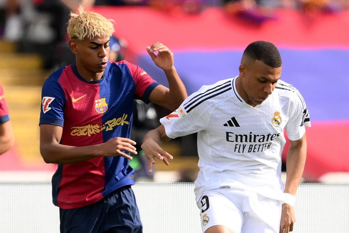 Imagen de archivo de Lamine Yamal y Kylian Mbappé en un Barça-Madrid.