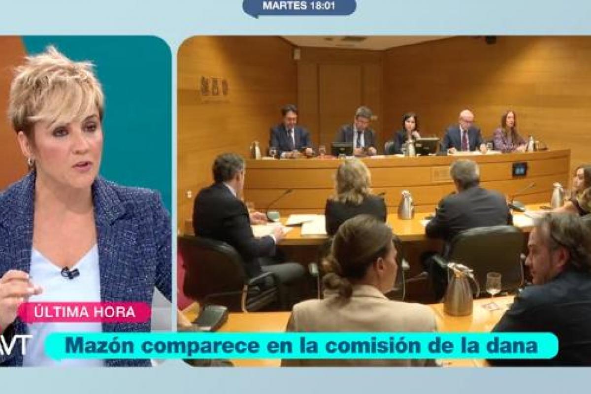 La periodista Cristina Pardo opina sobre Mazón en el programa 'Más Vale Tarde'.