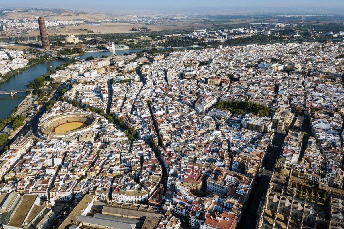 Vista aérea de Sevilla