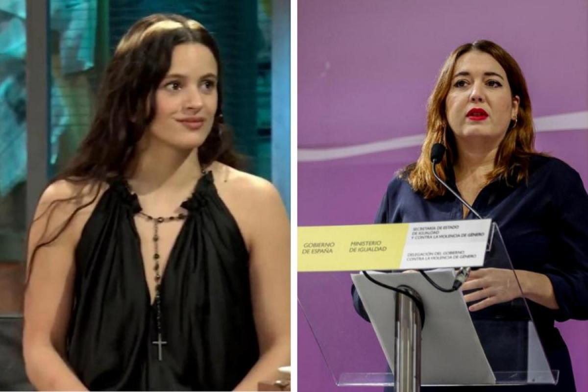 Rosalía y Ángela Rodríguez Pam en dos fotos separadas