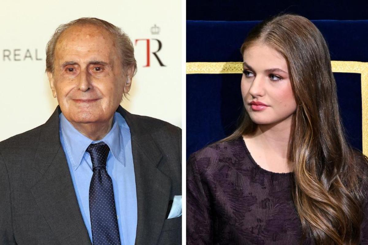 Fotomontaje de Jaime Peñafiel y la princesa Leonor.