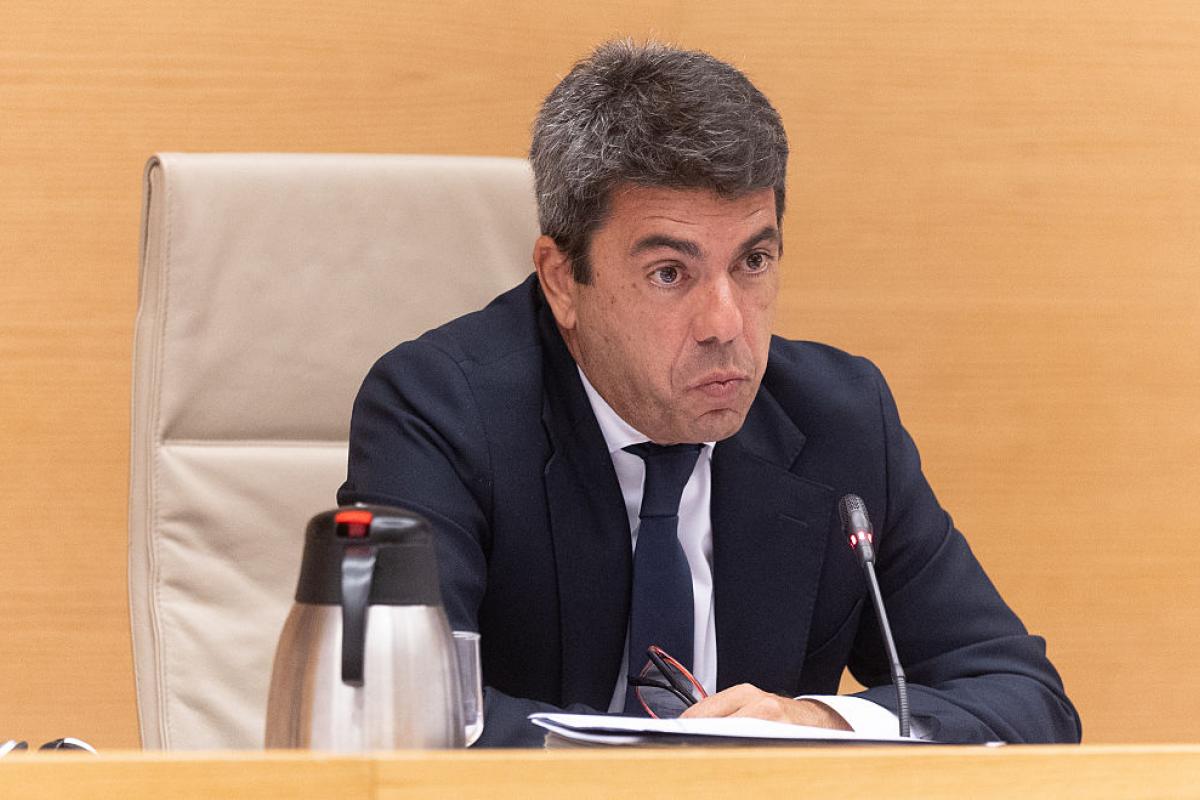 Carlos Mazón en la Comisión de la DANA.