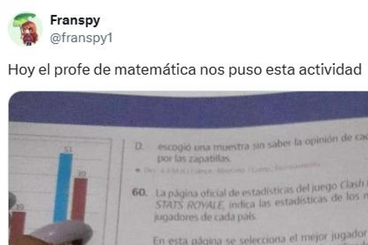 El ejercicio de matemáticas visto en X.