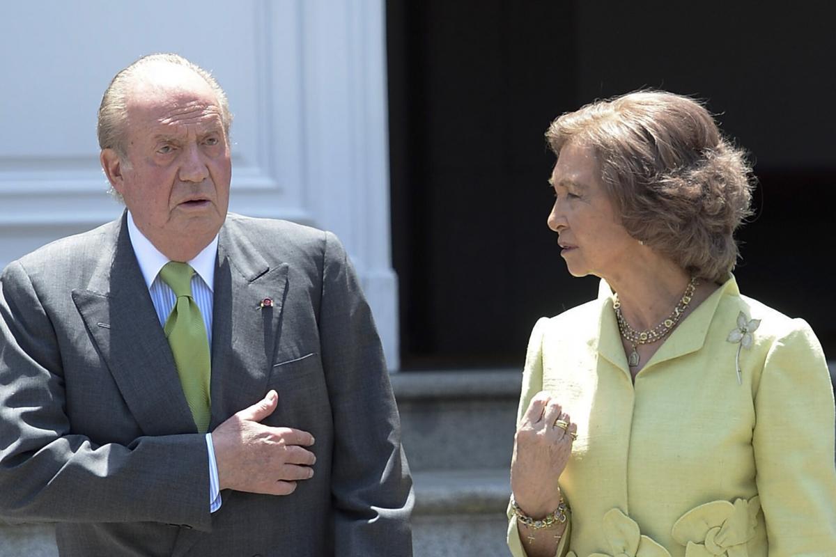 Los reyes Juan Carlos y Sofía en La Zarzuela durante la visita oficial de Naruhito de Japón