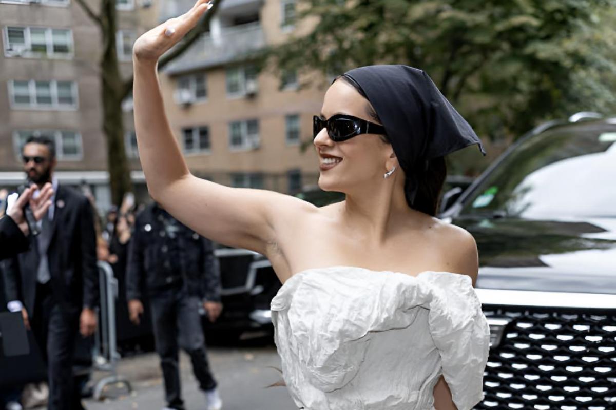 Rosalía en el desfile de Calvin Klein de la New York Fashion Week