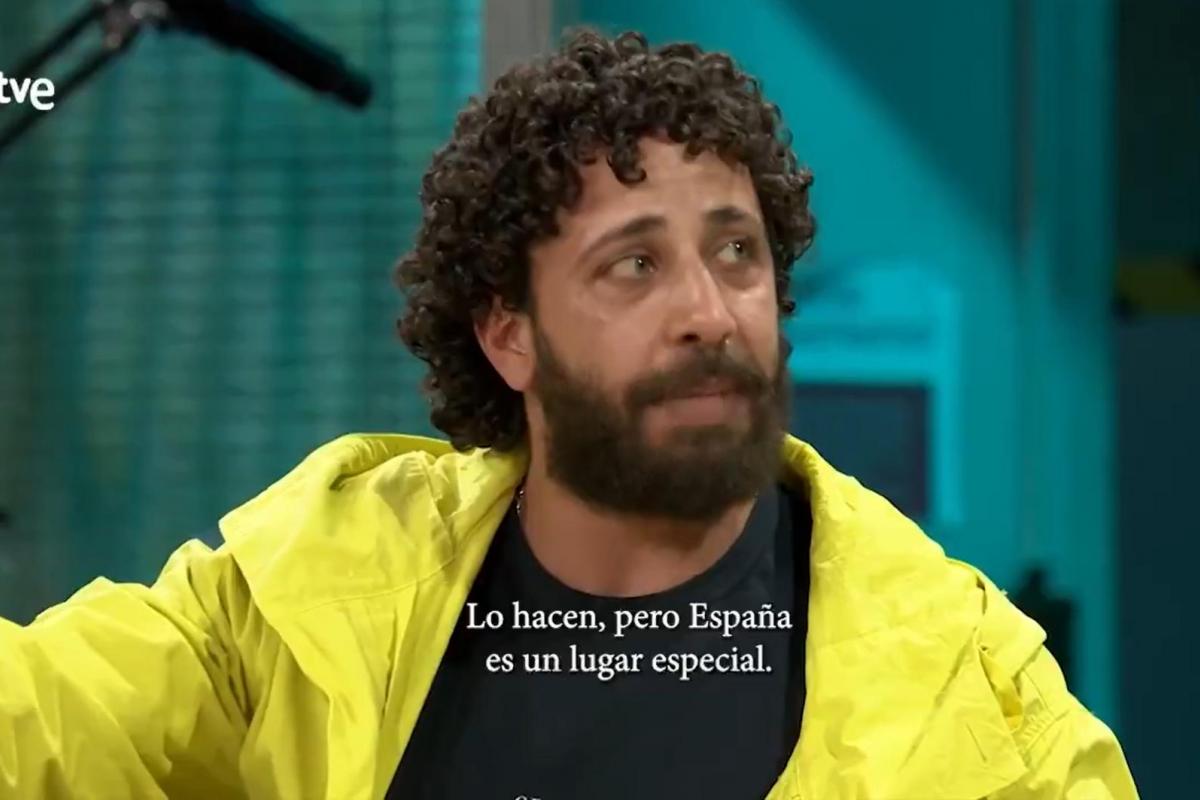 El actor Motaz Malhess en 'La Revuelta'.