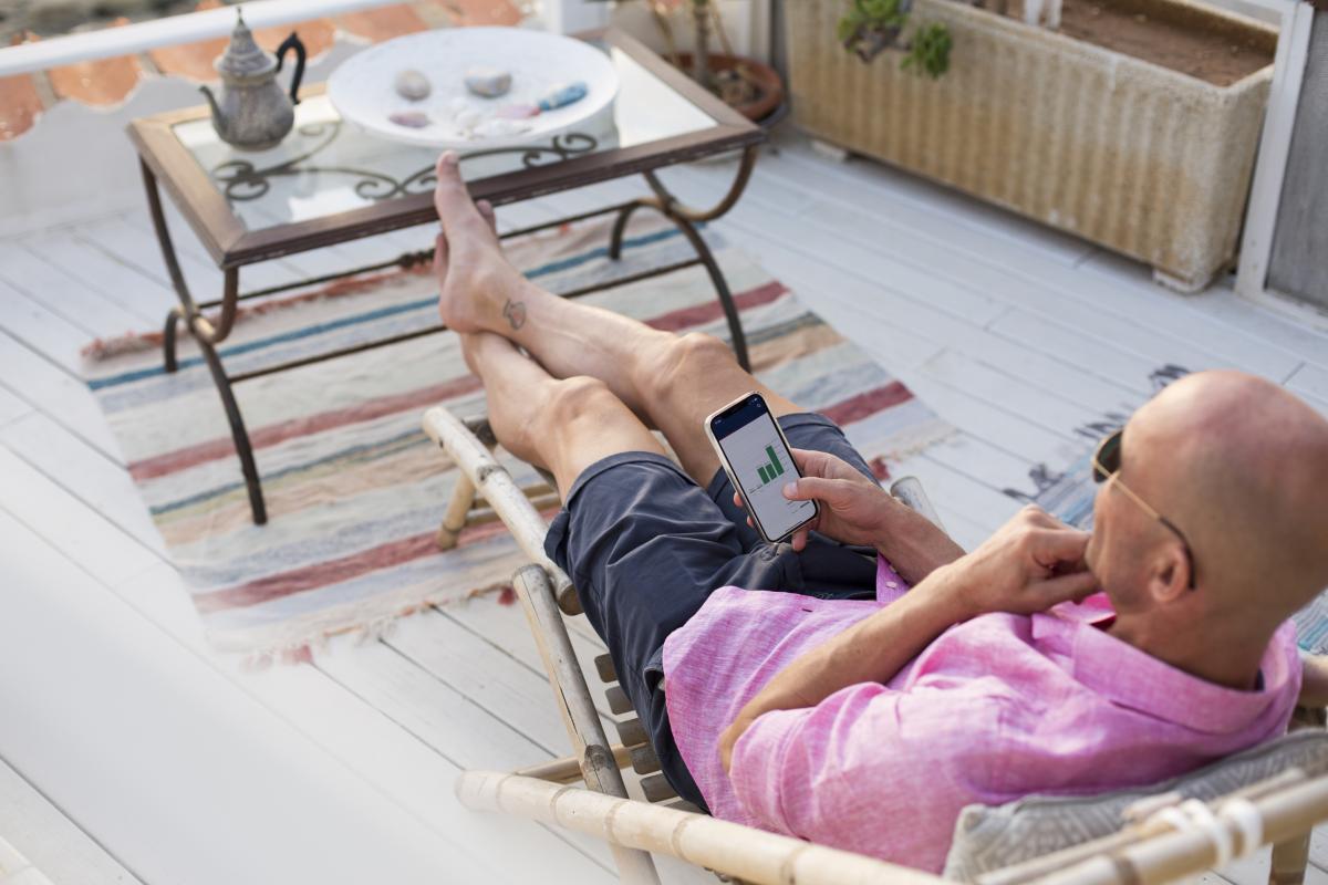 Un jubilado disfrutando