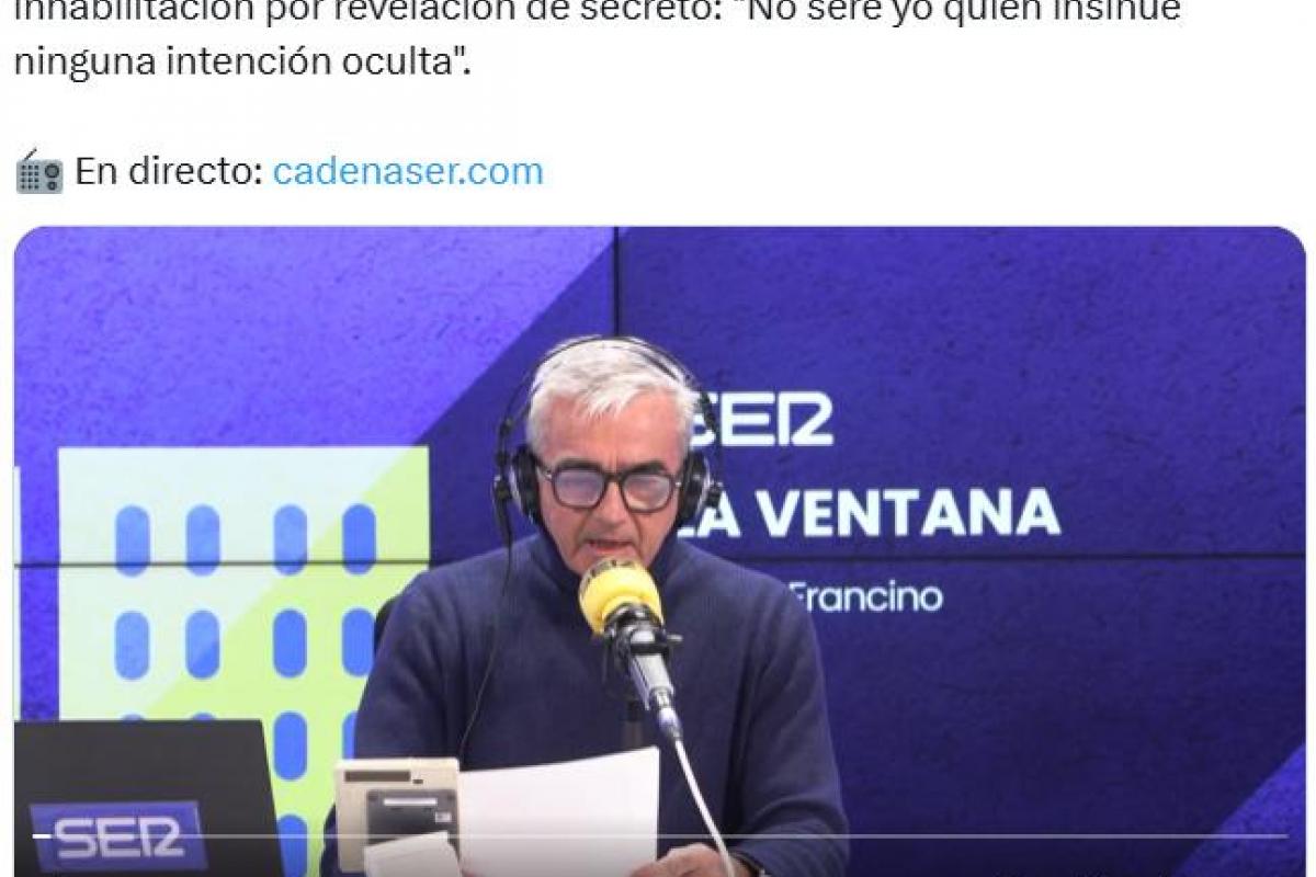 Carles Francino (La ventana, Cadena SER)