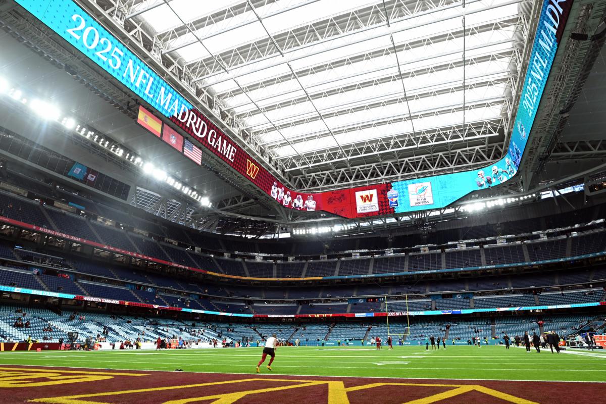 El estreno de la NFL en el Estadio Santiago Bernabéu.