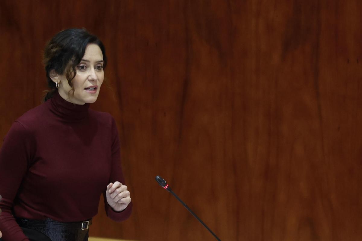 La presidenta de la Comunidad de Madrid, Isabel Díaz Ayuso