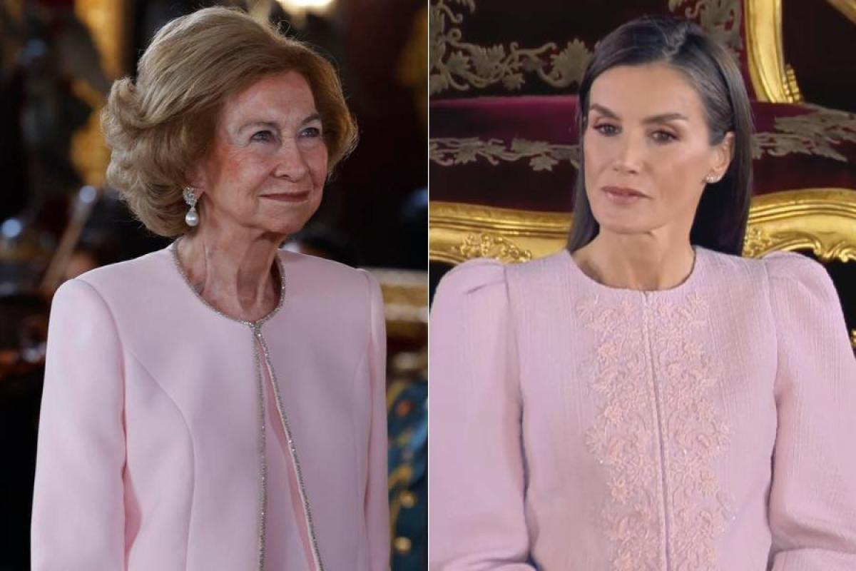 Sofía y Letizia, este viernes en el acto de imposición Toisón de Oro