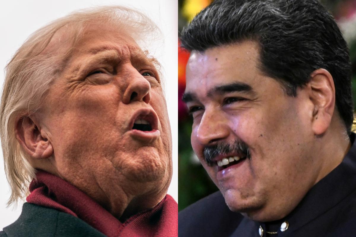 Donald Trump y Nicolás Maduro, en sendas imágenes de archivo.