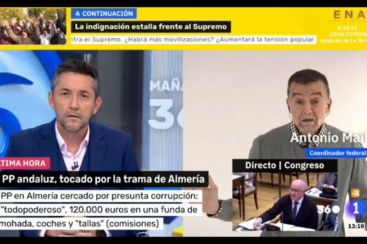 Encontronazo entre Javier Ruiz y Antonio Maíllo en TVE: 'Me ha insultado'