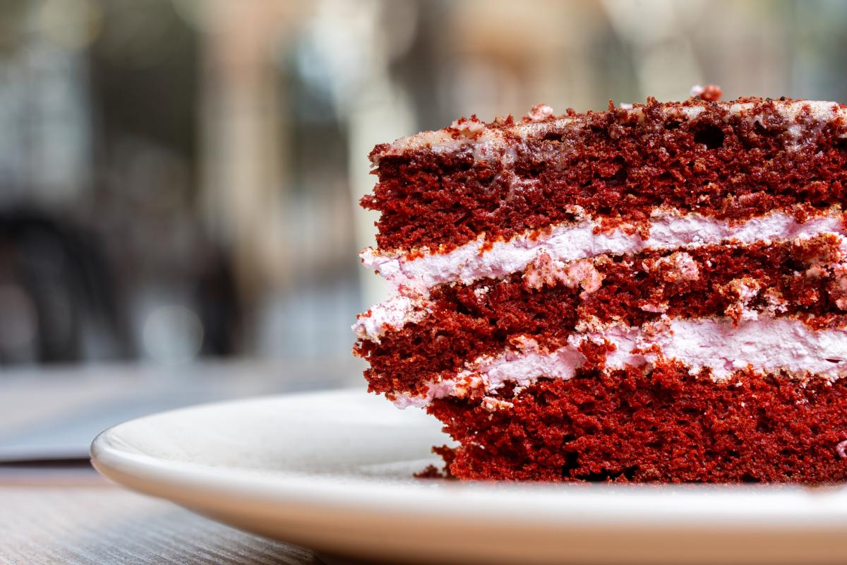 Una tarta, en un restaurante.