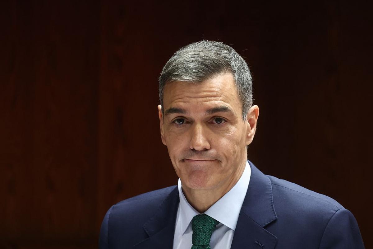 El presidente del Gobierno, Pedro Sánchez