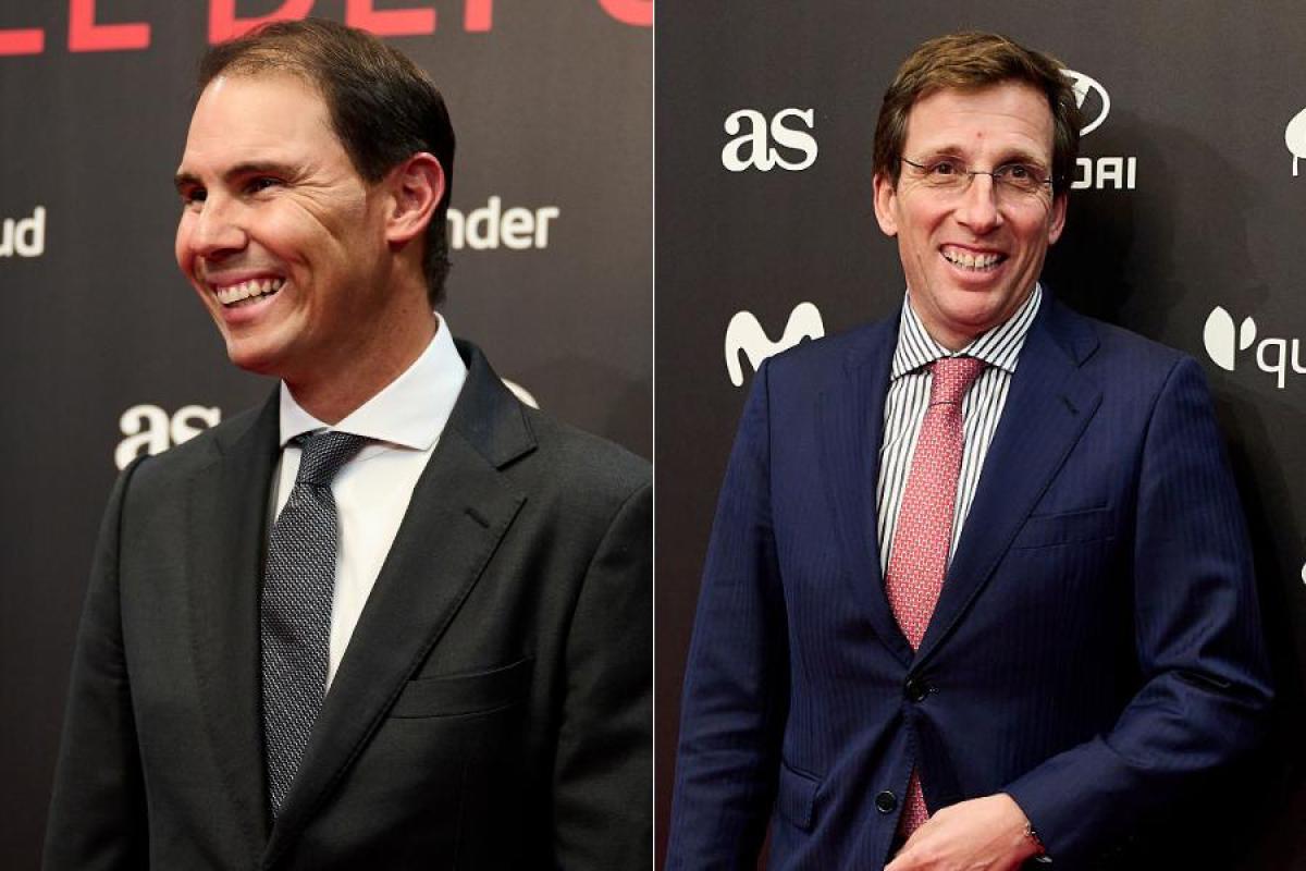 Fotomontaje de Rafa Nadal y Almeida en los Premios AS del Deporte 2025.