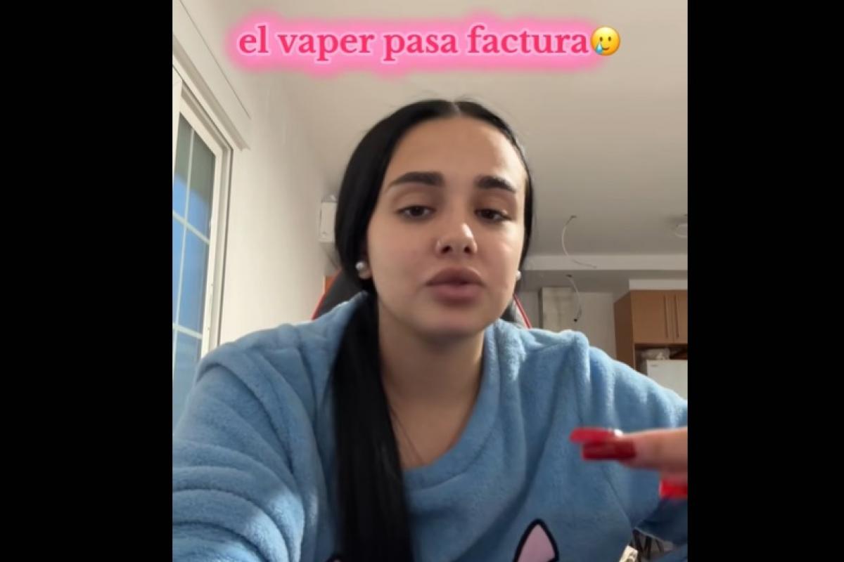 Una joven explica los peligros de fumar vaper