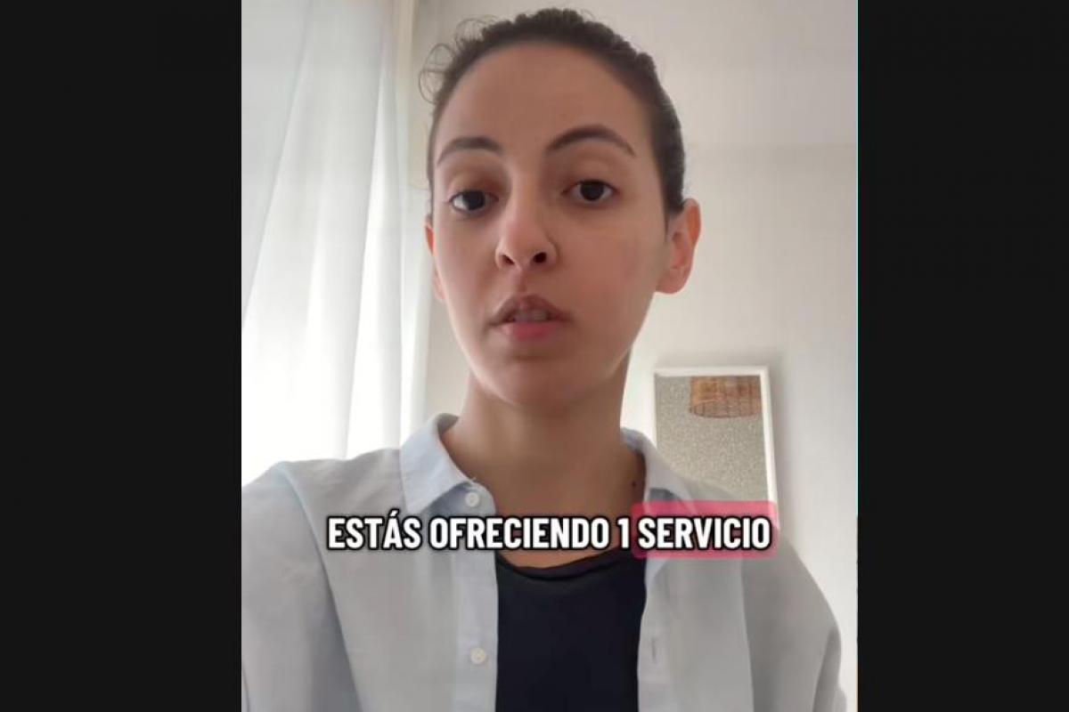 La psicóloga Halima hablando del precio de las sesiones.