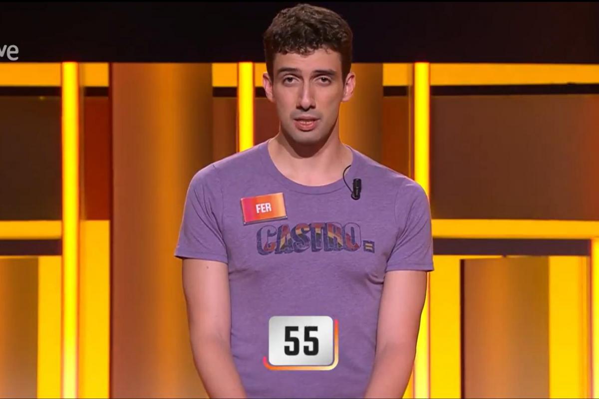 El concursante Fer Castro en 'Saber y ganar'.