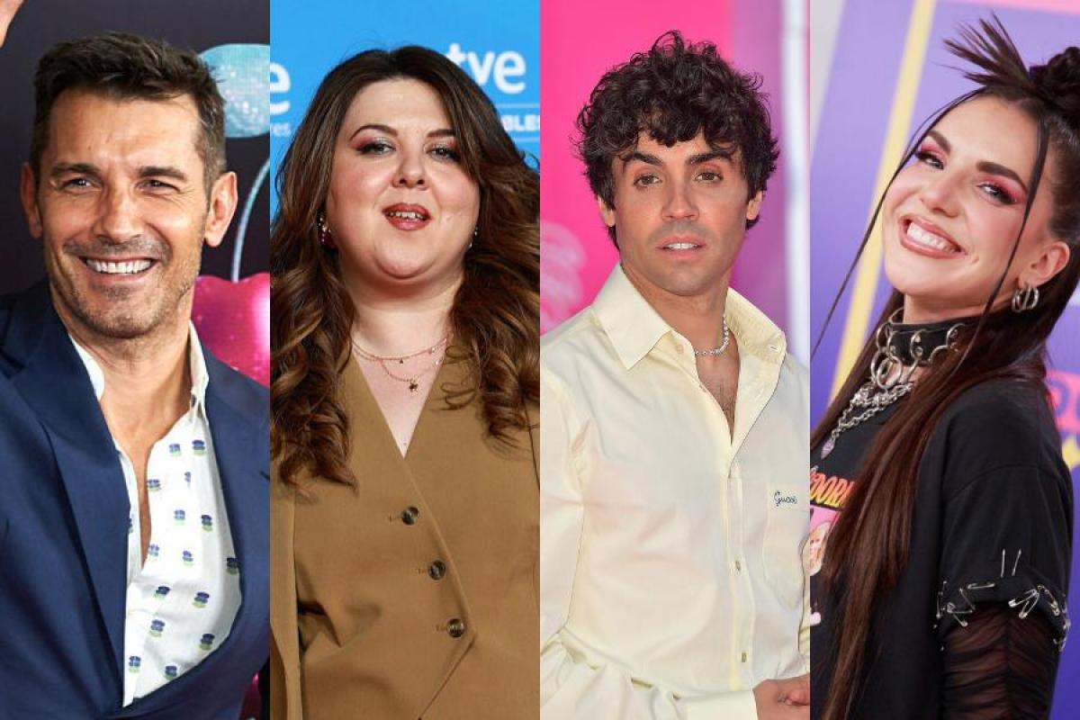 Jesús Vázquez, Lalachus, Javier Ambrossi e Inés Hernand, presentadores del Benidorm Fest 2026.