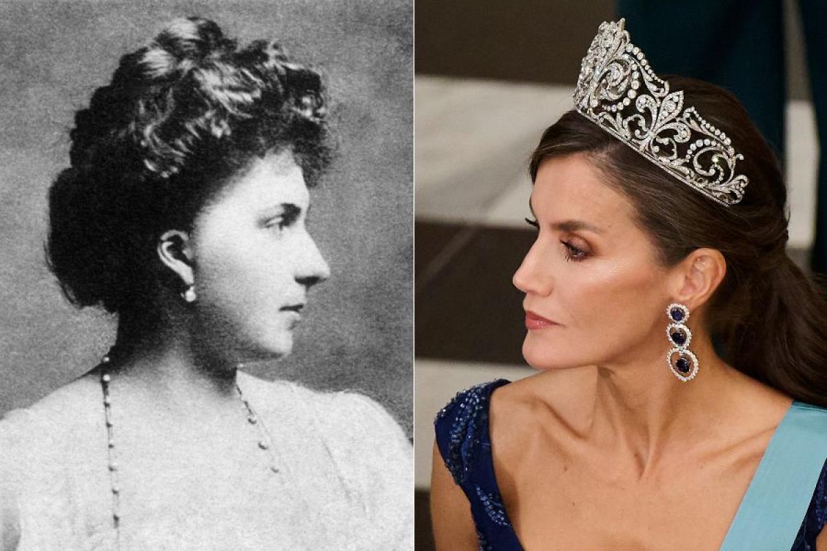 La reina Victoria Eugenia y la reina Letizia