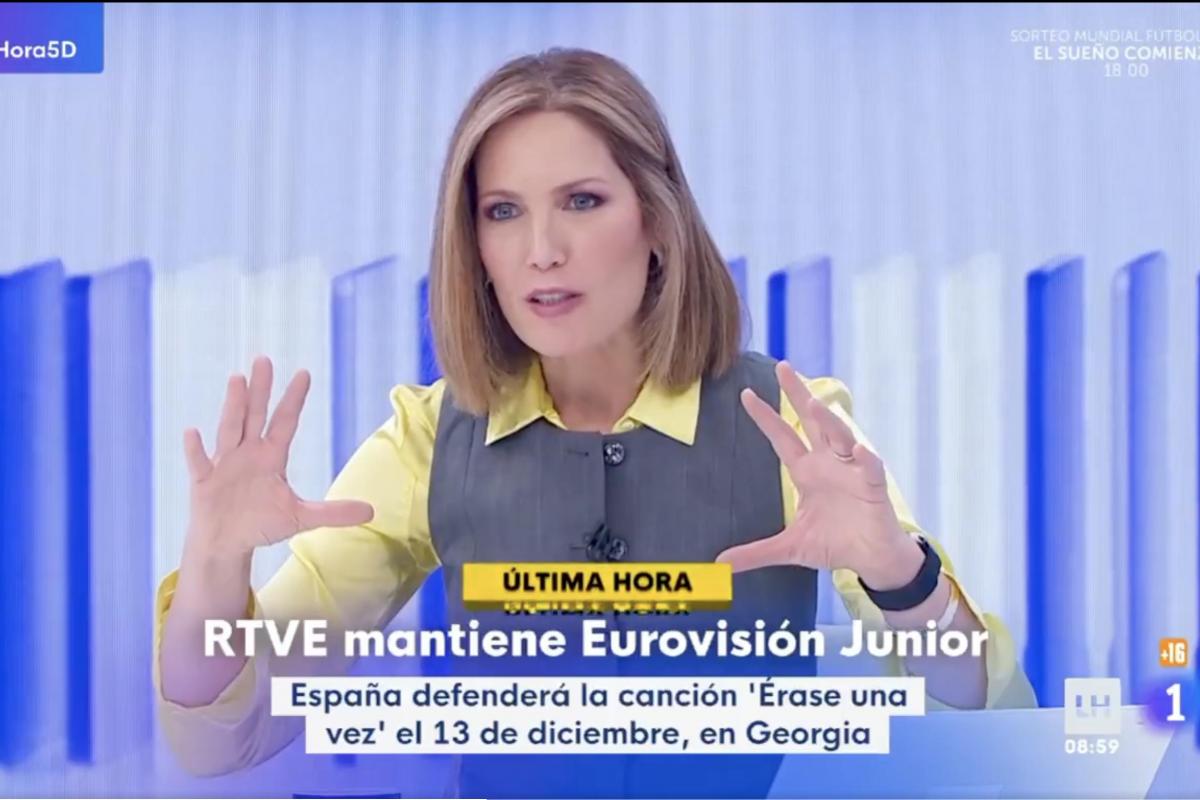 Silvia Intxaurrondo en La hora de La 1 este viernes