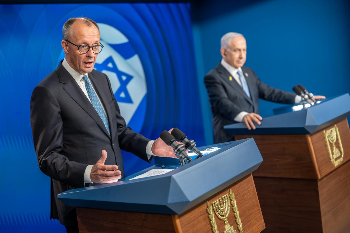 Fiedrich Merz y Benjamin Netanyahu.