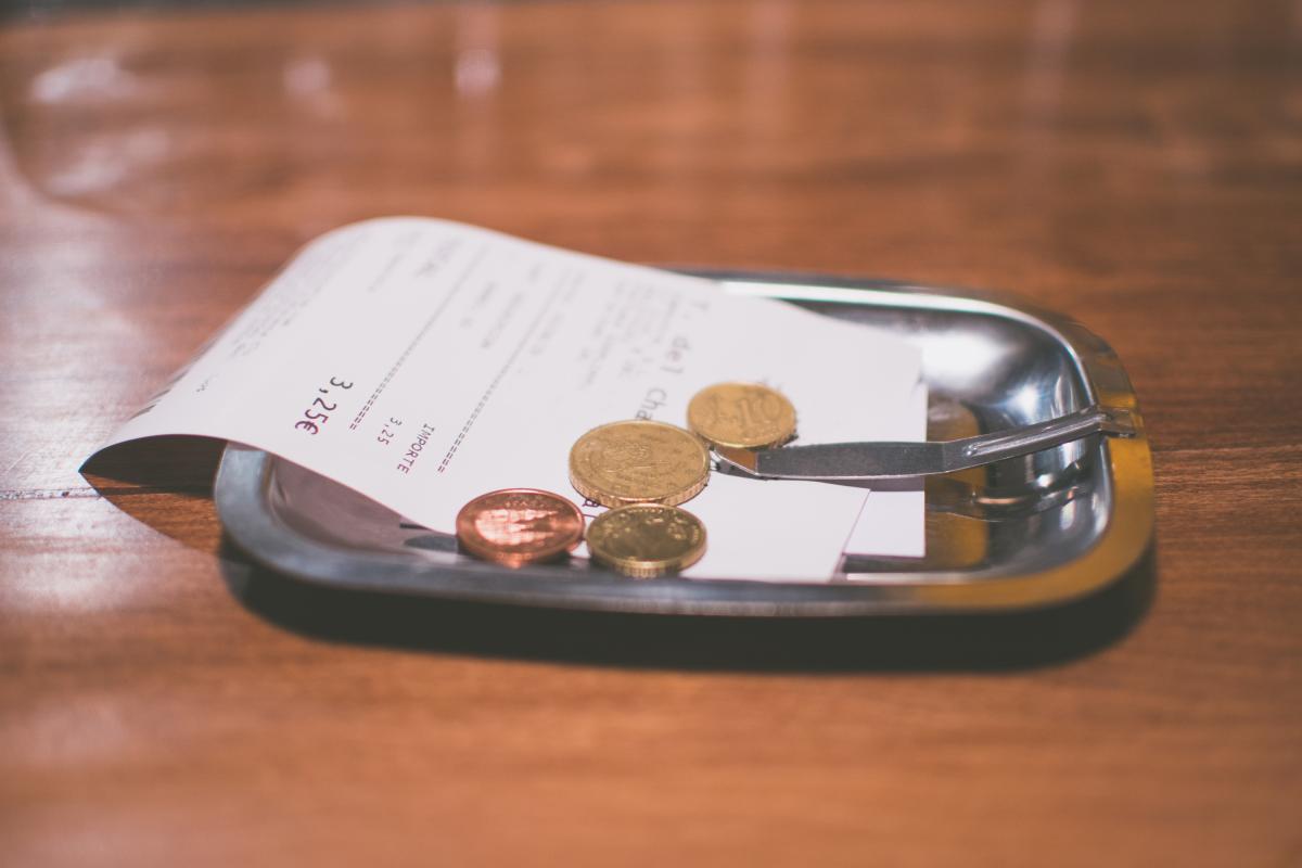 Imagen de archivo de la cuenta de un bar.