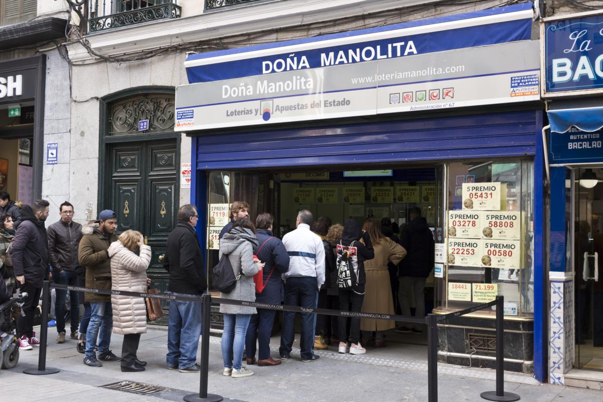 Administración de Doña Manolita, en Madrid.