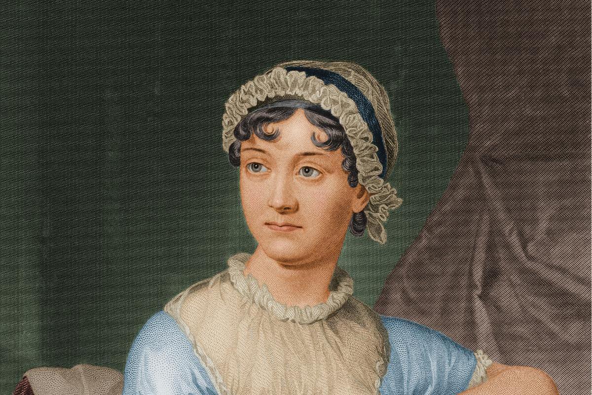 Retrato de Jane Austen de alrededor de 1790