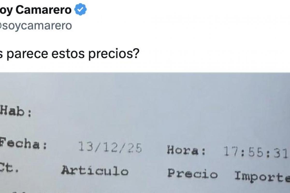 El ticket del bar publicado por @soycamarero en X.