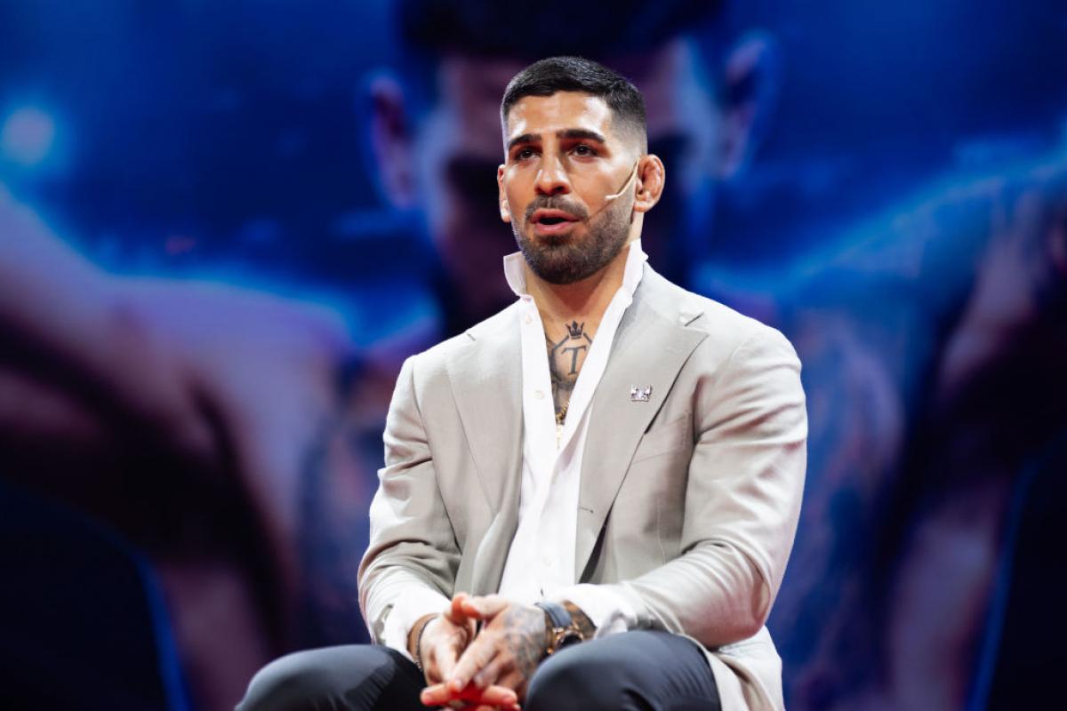 Ilia Topuria en la presentación de su documental 'Topuria: Matador'.